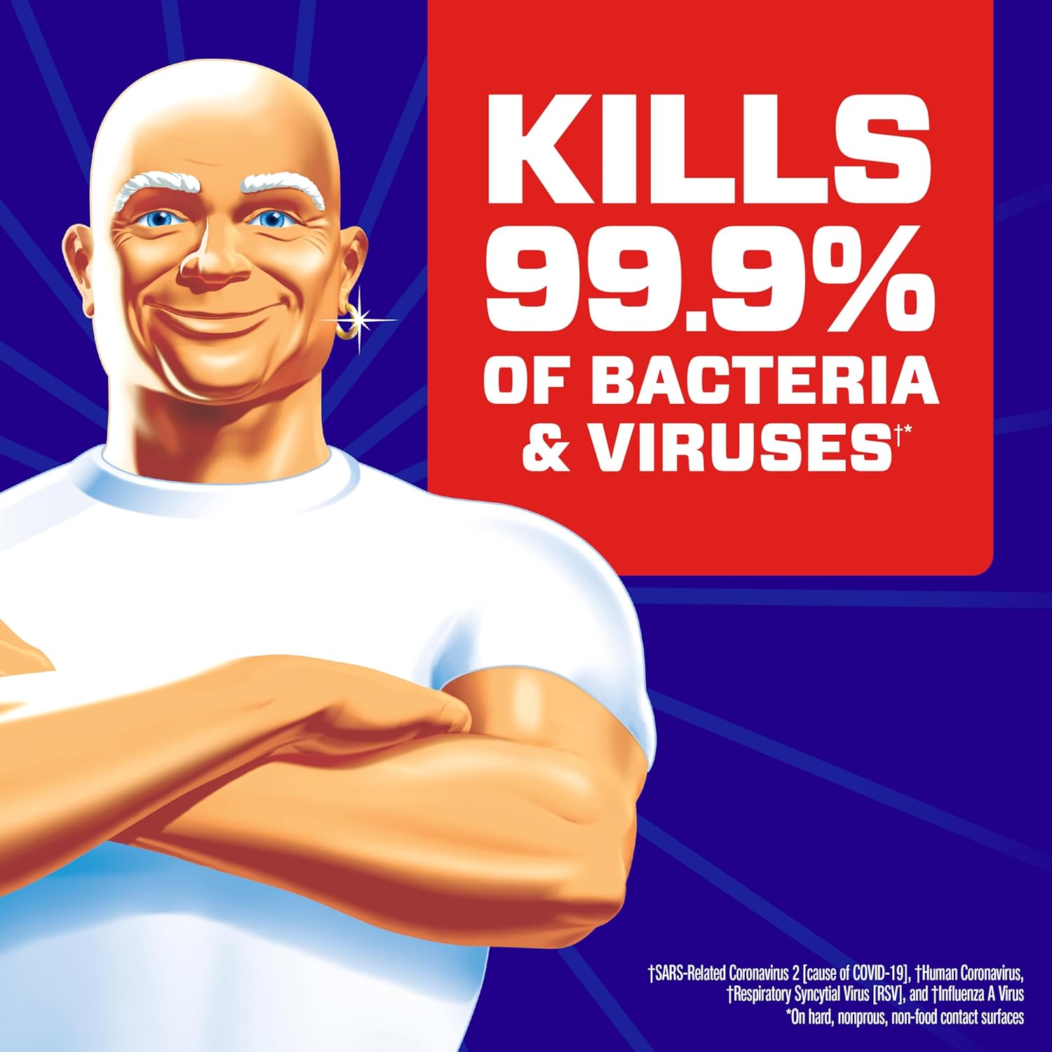 Mr. Clean Antibacterial All Purpose Cleaner, Floor Cleaner for Mopping Home, Bathroom, & Kitchen, Cleaning Liquid for Mop & Bucket, Cleaning Supplies, Multi-Surface Dilutable, Lemon, 99oz