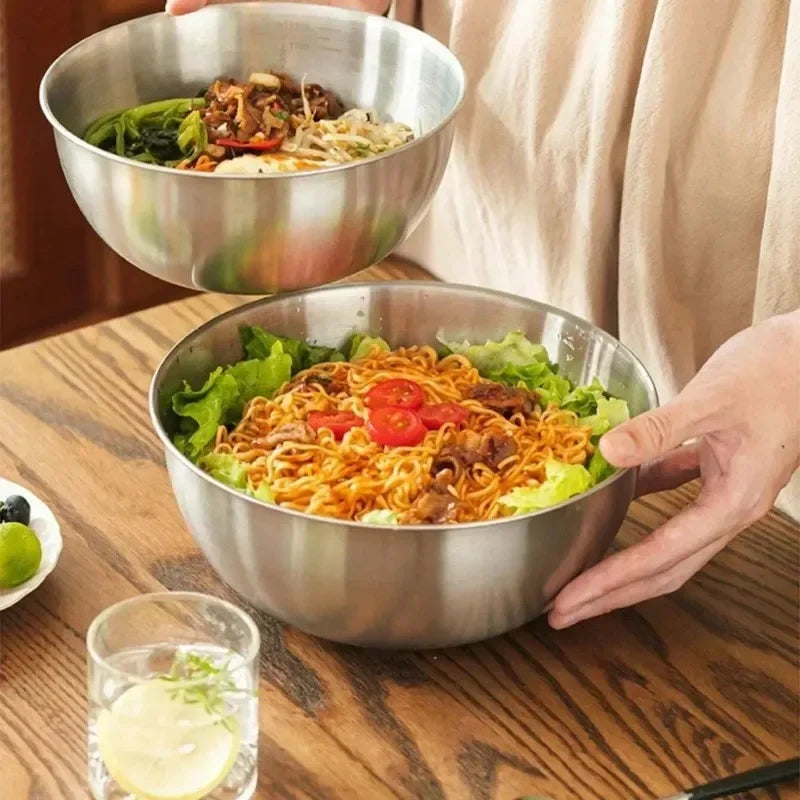 1-3 Stainless Steel Bowl Set  for Cooking Baking Food Storage Large Capacity Mixing Bowls for Home Kitchen Essentials